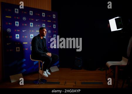 Claudio Furlan/LaPresse July 14, 2021 Milan, Italy Sport Soccer Presentation of the Serie A Season 2021/2022 League Calendar Stock Photo