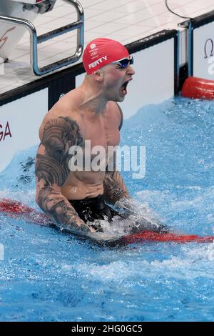 Gian Mattia D'Alberto / LaPresse July 26, 2021 Tokyo Tokyo 2020 Olympic Games Swimming In the pic: Adam Peaty GBR Stock Photo