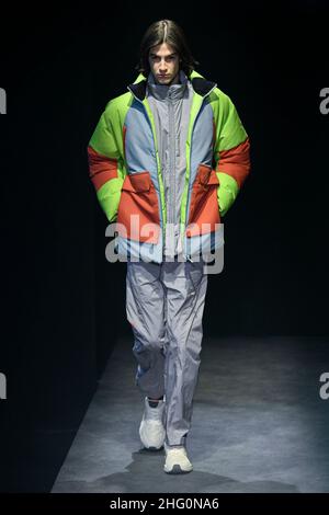 SPYDER Fall/Winter 2022-23 Runway during Milan Fashion Week Menswear January 2022 - Milan, Italy 17/01/2022 Stock Photo