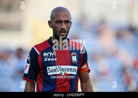 Foto Francesco Mazzitello/LaPresse16 Agosto 2021 Crotone, Italia sport calcio Crotone vs Brescia - Coppa Italia 2021/2022 - Stadio Ezio ScidaNella foto: Ahmad BenaliPhoto Francesco Mazzitello/LaPresseAugust 16, 2021 Crotone, Italy sport soccer Crotone vs Brescia - Italian Cup 2021/2022 - Ezio Scida StadiumIn the pic: Ahmad Benali Stock Photo