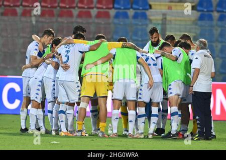 Foto Francesco Mazzitello/LaPresse16 Agosto 2021 Crotone, Italia sport calcio Crotone vs Brescia - Coppa Italia 2021/2022 - Stadio Ezio ScidaNella foto: bresciaPhoto Francesco Mazzitello/LaPresseAugust 16, 2021 Crotone, Italy sport soccer Crotone vs Brescia - Italian Cup 2021/2022 - Ezio Scida StadiumIn the pic: brescia Stock Photo