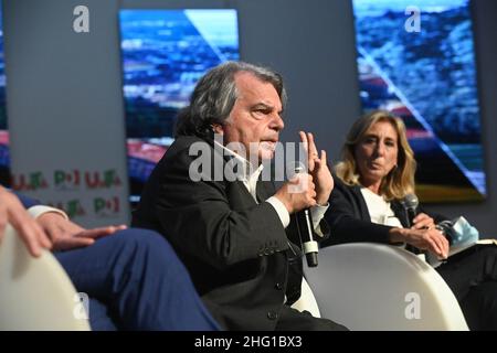 Michele Nucci/LaPresse September 10, 2021 - Bologna, Italy news Minister Renato Brunetta at the National Unity Festival Stock Photo