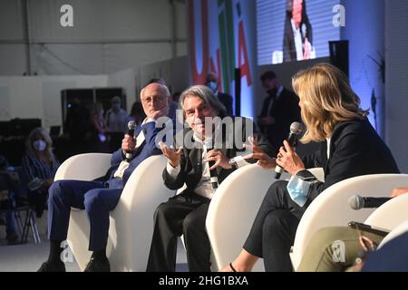 Michele Nucci/LaPresse September 10, 2021 - Bologna, Italy news Minister Renato Brunetta at the National Unity Festival Stock Photo