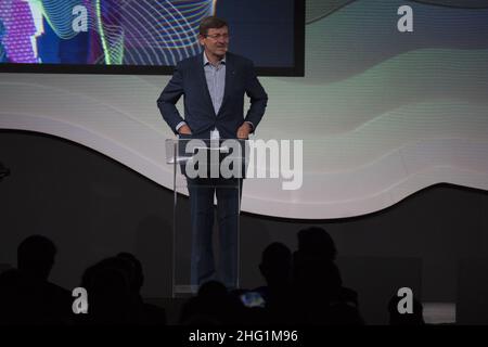 Matteo Arnoul/LaPresse September 24, 2021 Torino (TO)NewsItalian Tech Week 2020/2021 - OGR, Officine Grandi Riparazioni. In the pic: Vittorio Colao Stock Photo