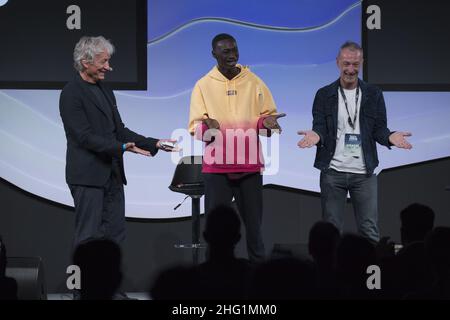 Matteo Arnoul/LaPresse September 24, 2021 Torino (TO)NewsItalian Tech Week 2020/2021 - OGR, Officine Grandi Riparazioni. In the pic: Khaby Lame Stock Photo