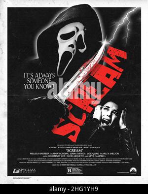 SCREAM VI, (aka SCREAM 6), Real D 3D poster, 2023. © Paramount Pictures  /Courtesy Everett Collection Stock Photo - Alamy