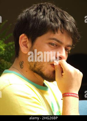 Diego Sinagra known as Diego Maradona, son of Diego Armando Maradona plays at a charity football match in san giovanni rotondo, Italy Stock Photo