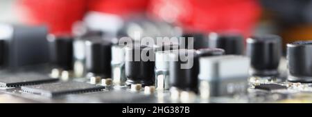 Audio mixing board Stock Photo