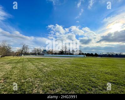 Carnton is a historic home and museum in Franklin, Williamson County, Tennessee, United States. The plantation played an important role during and imm Stock Photo