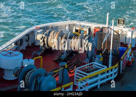 Stern of the ship Stock Photo