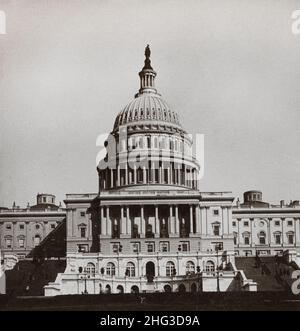 Vintage photo of United States Capitol, Washington, D.C., U.S.A. 1897 Stock Photo
