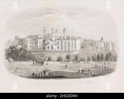 Engraving of the Tower of London. 1862 The Tower of London, officially Her Majesty's Royal Palace and Fortress of the Tower of London, is a historic c