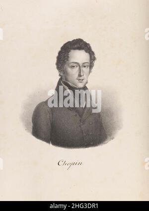 Portrait of Frederic Chopin. 1847, by Godefroy Engelmann (1788-1839) – graphic artist. Frédéric François Chopin (1810–1849) was a Polish composer and Stock Photo