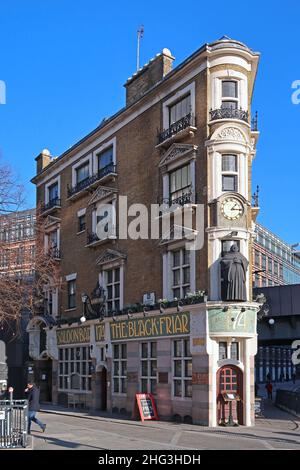 The Blackfriar public house in the Blackfriars region of London, UK. Stock Photo