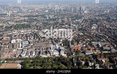 aerial view of Kings College London Stock Photo