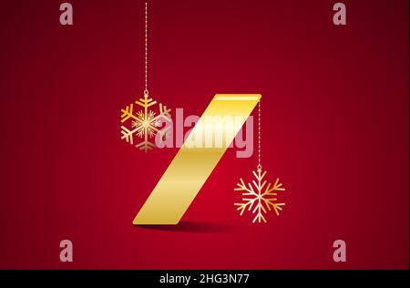 Christmas sale and black friday. Percentage that rocks like balls Christmas tree.  Vector illustration on red background. Stock Vector