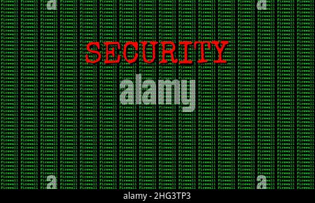 Security on dark background wallpaper, network or IT security concept, illustration image Stock Photo