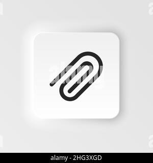 Office supplies icon - Vector. Simple element illustration from UI concept. Office supplies icon neumorphic style vector icon . Stock Vector