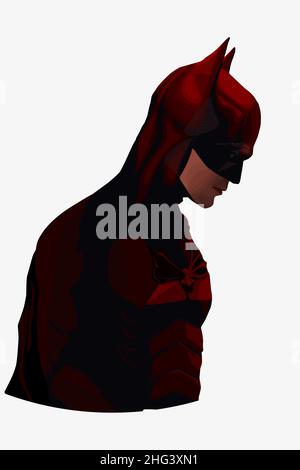 Batman the Superhero from the DC comics. Stock Vector