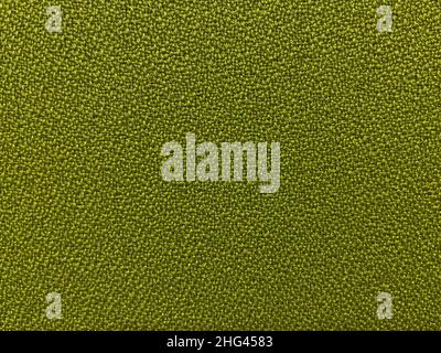Green rough fabric close-up Stock Photo