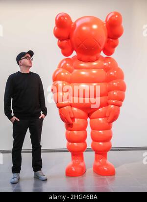 What Party Figure Pink Fine Art Toy by Kaws- Brian Donnelly