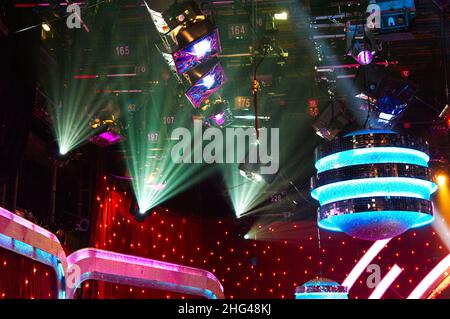 Studio Lighting Grid, Strictly Come Dancing, BBC TV Stock Photo