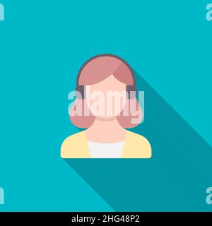 Service icon, Vector flat long shadow design. Shipping and logisticst concept. Stock Vector