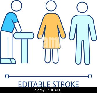 Appointment with specialist RGB color icon Stock Vector