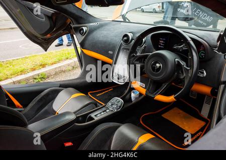 Darlington UK; 23rd August 2020: lamborghini's interior Stock Photo