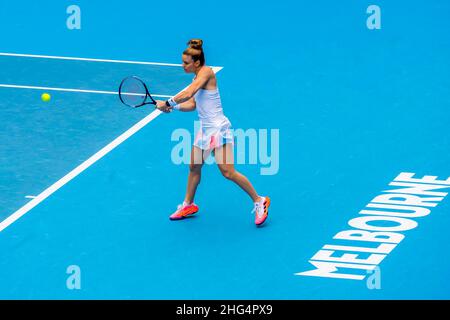 Greek Maria Sakkari plays against Ukrainian Elina Svitolina (not
