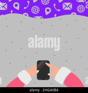 Hand pressing a button with the text Send icon Stock Vector Image & Art ...