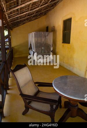 Jahazi House daybed, Lamu County, Lamu, Kenya Stock Photo