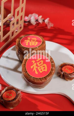 Ti Kwe Nian Gao Kue Bakol Keranjang, Sticky Rice Cake made from Flour ...