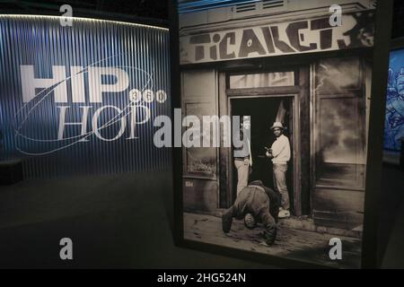 HIP-HOP 360 EXHIBITION PARIS Stock Photo