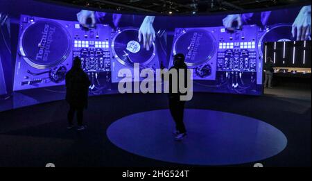HIP-HOP 360 EXHIBITION PARIS Stock Photo