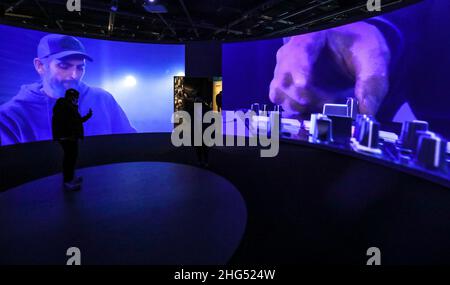 HIP-HOP 360 EXHIBITION PARIS Stock Photo