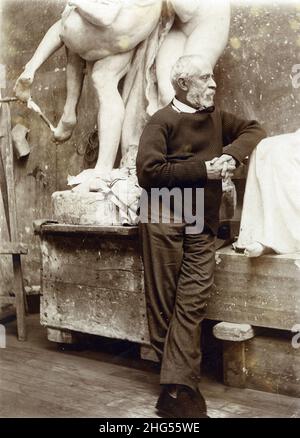 Portrait de Louis Ernest Barrias (1841-1905) sculpteur français. Stock Photo