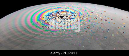 Light Refracting on Bubble Film Surface