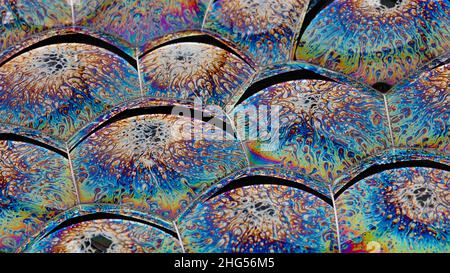 Light Refracting on Bubble Film Surface