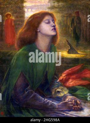 Beata Beatrix by Gabriel Dante Rossetti (1828-1882), oil on canvas, 1864 Stock Photo