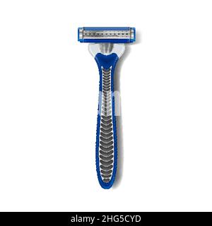 Razor blade shave male vector Stock Vector