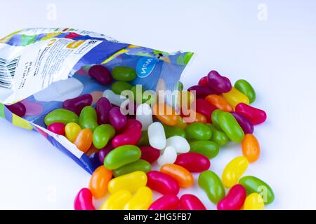Jelly beans sweets Stock Photo