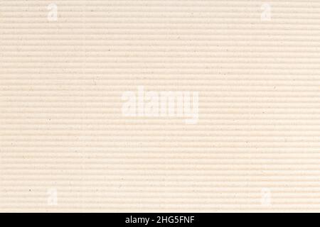 Corrugated Cardboard texture background. Light beige brown paper Stock Photo