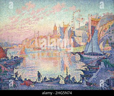 Paul Signac – The Port of Saint-Tropez, 1914 Stock Photo - Alamy