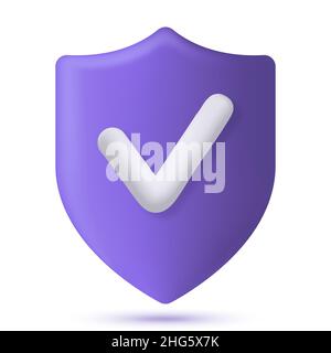 Shield protected symbol Stock Vector