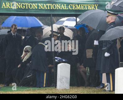 Senator Brooke funeral - flag presentation (16778407072). Stock Photo