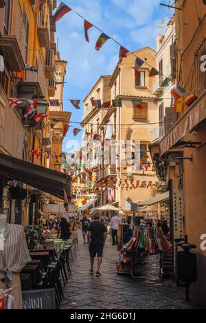 Street scene in Sorrento Italy Stock Photo