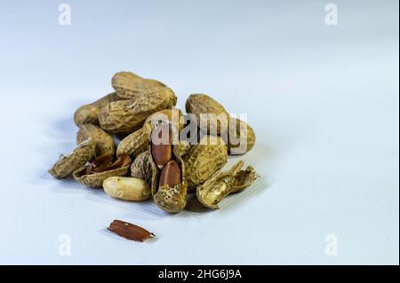 Some peanuts in a pile Stock Photo