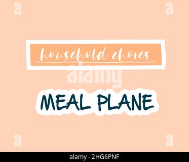 Planner or diary decorating element Stock Vector