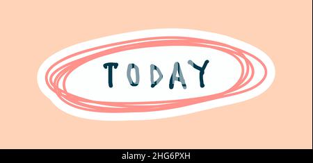 Planner or diary decorating element Stock Vector